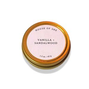Vanilla  + Sandalwood - Gold Mini Candle
